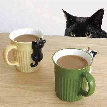 Cute Cat Cup - Cute Ceramic Coffee Cups and Cat-designed Mugs for Creative Hotels/restaurants/office Restaurants/cafes