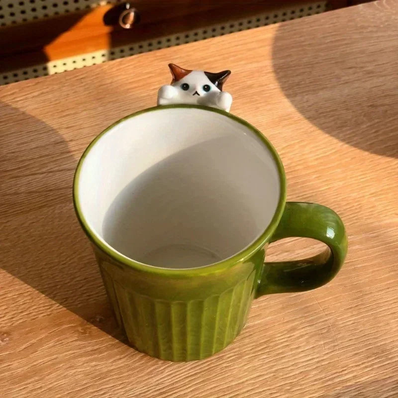 Cute Cat Cup - Cute Ceramic Coffee Cups and Cat-designed Mugs for Creative Hotels/restaurants/office Restaurants/cafes