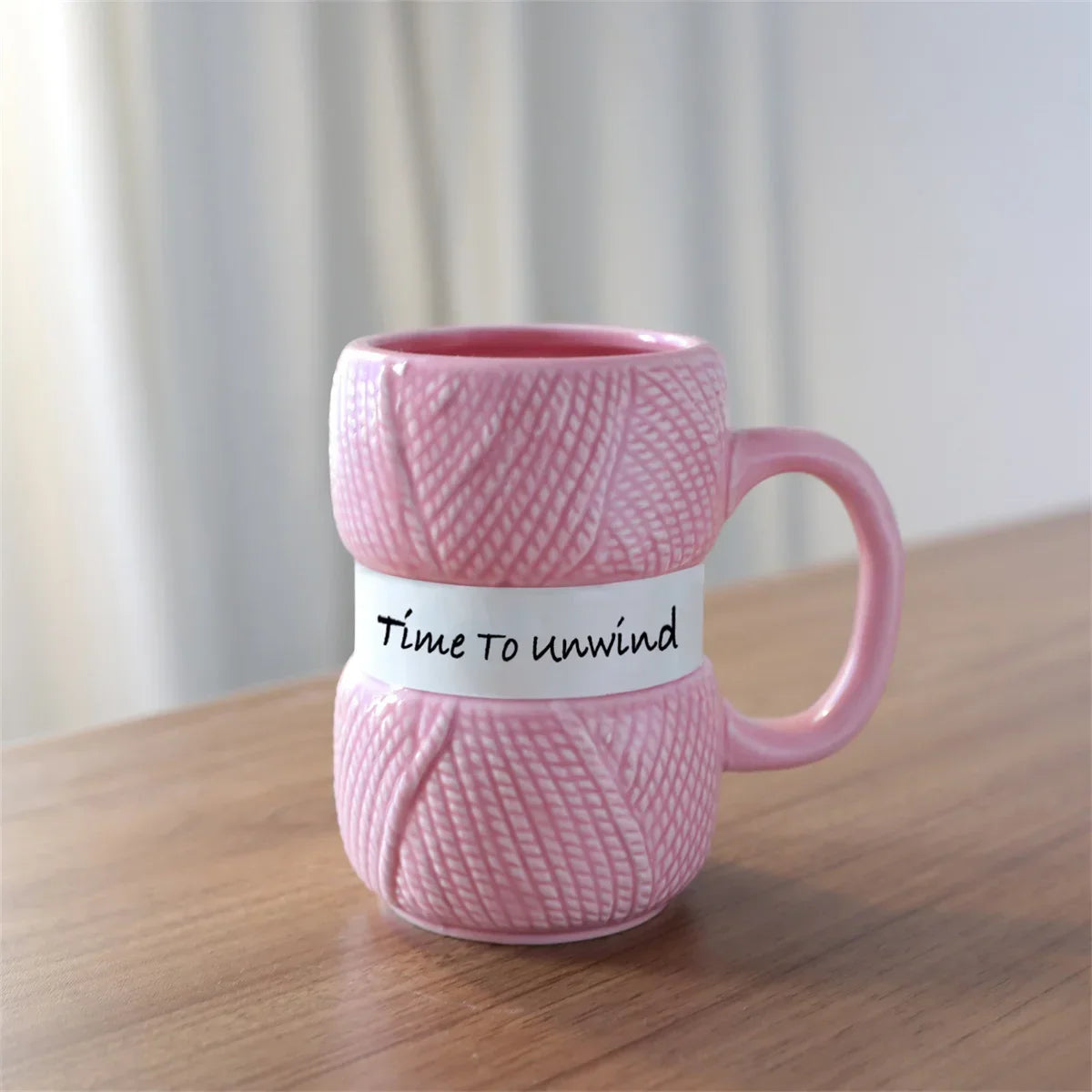 Water Cup, 425ml/14.37oz Funny Knit Ceramic Coffee Mug Teacup Novelty Gift For Women And Menfor Christmas, Halloween, Easter Day