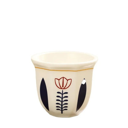 180ml Middle Eastern Style Ceramics Coffee Cup Tea Cup Espresso Cups Hand Grip Cappuccino Cups Kitchen Organizer