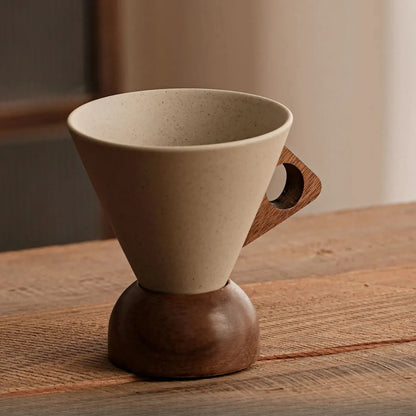 Creative Ceramic Coffee Cup and Saucer Vintage Latte Coffee Mug Exquisite Afternoon Tea Flower Tea Coffee Cup Home Breakfast Mug