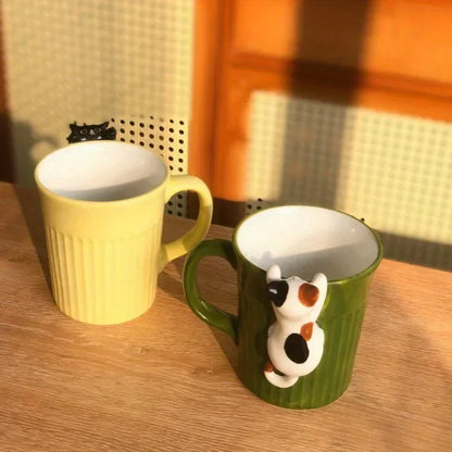 Cute Cat Cup - Cute Ceramic Coffee Cups and Cat-designed Mugs for Creative Hotels/restaurants/office Restaurants/cafes