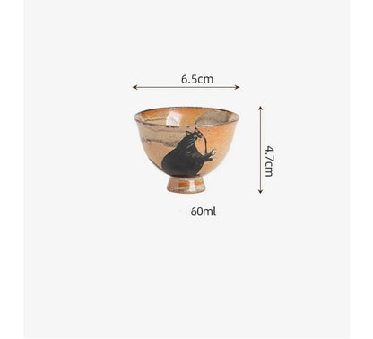 Ceramic Opening Cup Pottery Beautiful Cups Tea Cup Set Teaware For Tea Ceremony