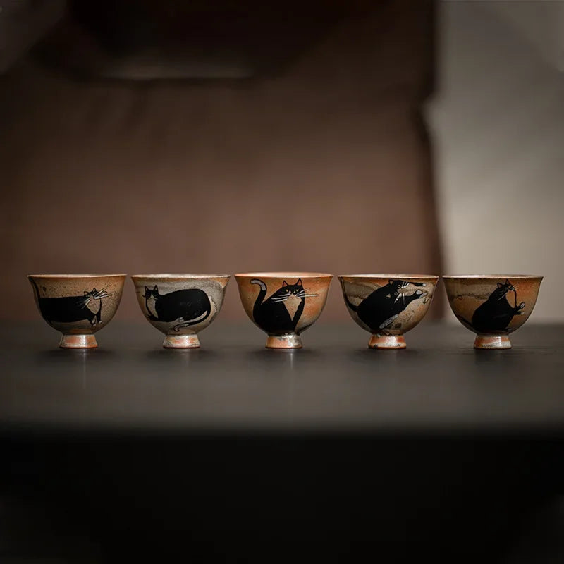 Ceramic Opening Cup Pottery Beautiful Cups Tea Cup Set Teaware For Tea Ceremony