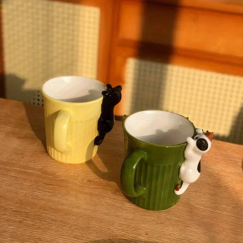 Cute Cat Cup - Cute Ceramic Coffee Cups and Cat-designed Mugs for Creative Hotels/restaurants/office Restaurants/cafes
